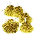 thumbnail image 5 of COOPHYA 12Pcs Cheerleading Pom Golden Metal Flat Handle for Cheerleaders Sports Meeting 33x1.3in, 5 of 8