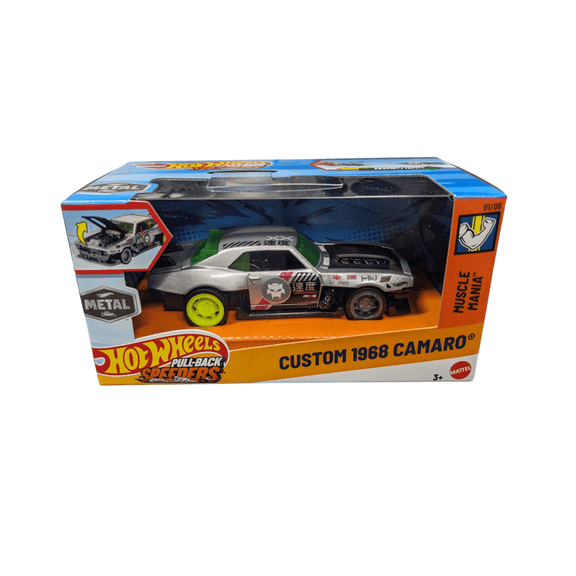 Hot Wheels Pull-Back Speeders Custom 1968 Camaro