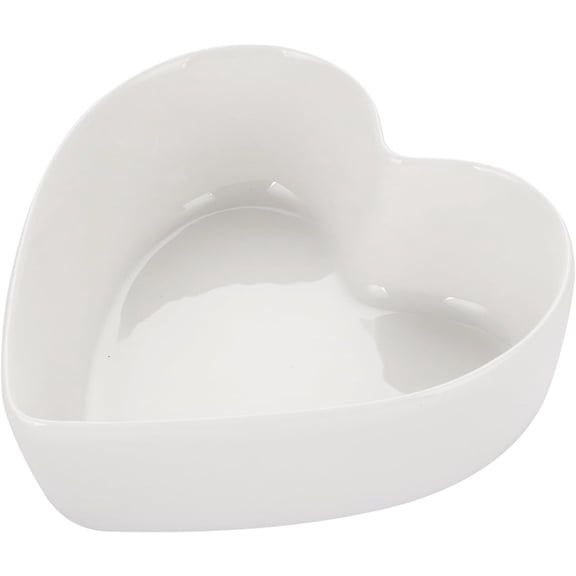 Cute Heart Shaped Bowls, White Candy Dish, Cute Candy Bowl for Valentines Day, Date Night