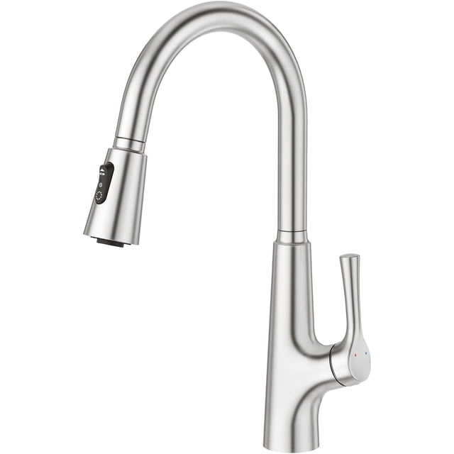 Touch On Kitchen Faucets with Pull Out Sprayer Single Handle Modes Kitchen Sink Faucet Bar Sink Faucet RV Kitchen Sink Faucet Utility Faucet Pot Filler Faucet with Deck Plate
