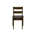 thumbnail image 2 of Monarch Specialties Dining Chair, 37" Height, Set Of 2, Upholstered, Side, Dining Room, Kitchen, Brown Solid Wood, Brown Fabric, Transitional, 2 of 9