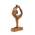 8" Wooden Handmade Mini Yoga Figurines, Yoga Pose Statue, Yoga Room