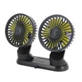thumbnail image 1 of Riwesomey Ventilador enfriador de aire para coche de 5V, USB, doble cabezal, 3 velocidades, ajustable, giratorio, portátil, accesorios de refrigeración Automoción decorativa y accesorios Riwesomey VI016919-00, 1 of 6