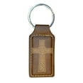 thumbnail image 4 of Keychain - Rectangle - Celtic Cross - Leather, 4 of 4