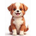 thumbnail image 4 of Adorable Puppy Print Backdrop Background Decor Photography Props Party Supplies Banner Birthday Decoration Photo Display, 4 of 4