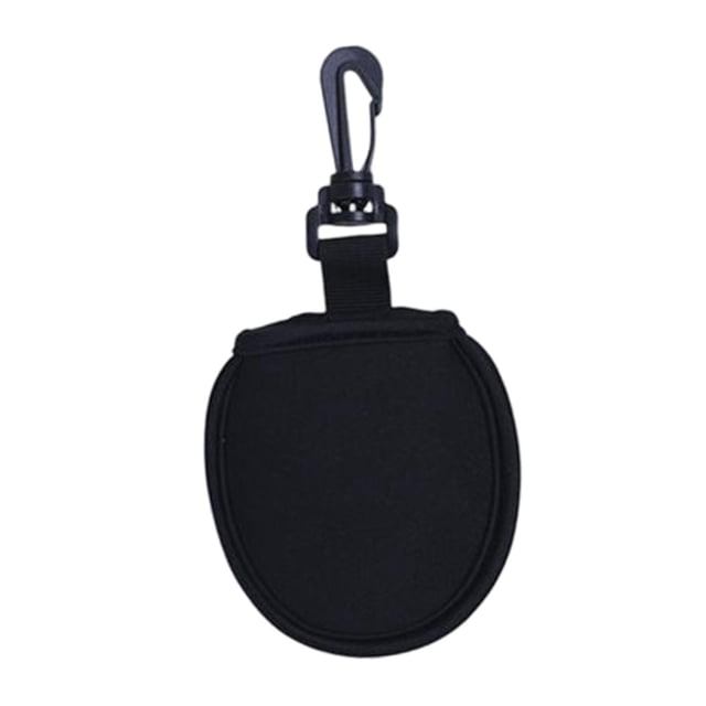 Bolsa limpiadora de pelotas de golf Cola cubierta protectora de bolsillo para lavadora Negro