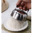 thumbnail image 3 of ZTTD Moule en Acier Inoxydable en Forme de Pétale de Fleur pour Riz Frit & Coupe-Œuf pour Décoration de Plat Moule à Riz pour Sushi Décoration de Plat DIY Style Restaurant Riz Frit, 3 of 3