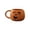 A, variant on Four Mini Pumpkin Face Desktop Cups Small Halloween Decor Ornaments For Tabletop Mantel Party Shelf Display