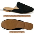 thumbnail image 3 of Ecetana Mules for Women Backless Flat Slides Shoes Ladies Slip-on Loafers, 3 of 6