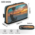 thumbnail image 3 of DIXRUYEE Pencil Case Large Capacity Pencil Bag simple Beach Sunset with Pier Pattern, 3 of 7
