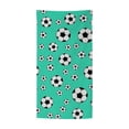 thumbnail image 1 of E 55X28 Inch Soccer Themed Microfiber Beach Towel For Pool Bath Sports Party, 1 of 7