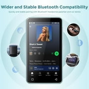 innioasis 80GB Kids MP3 Player with Bluetooth and WiFi, Preinstalled Spotify, Spotify Kids, Audible, 4.0 Music Player with Parental Controls, Up to 1TB (White+ Sky-Blue)