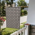 thumbnail image 5 of Wukai Black Plaid Heart Garden Flags Double Sided Welcome Garden Yard House Flags Outside Outdoor House (Only Flag), 5 of 8