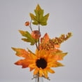 thumbnail image 5 of Artificial Fall Flowers Bouquet Fake Sunflowers Maple Leaves Mini Pumpkins Berries for Home Kitchen Halloween Christmas Décor, 5 of 9