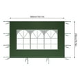 thumbnail image 4 of 3m X 2m Tent Gazebo Side Panel Outdoor Party Waterproof Oxford Cloth Accessories Rainproof  Cover Garden Shade Top Tent Surface, 4 of 8