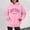 Pink, variant on Womens New York Print Hoodies Long Sleeve Y2K 2026 Sweatshirts Crewneck Loose Fit Holiday Tops