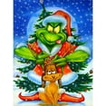 thumbnail image 1 of Cuadros Decorativos 5D DIY dibujos animados muñeca verde diamante pintura completo taladro redondo decoración de Navidad JShteea  Nuevos Originales, 1 of 9