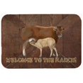 thumbnail image 1 of Carolines Treasures SB3084LCB Welcome To The Ranch With The Cow And Baby Glass Cutting Board - Large, 1 of 2