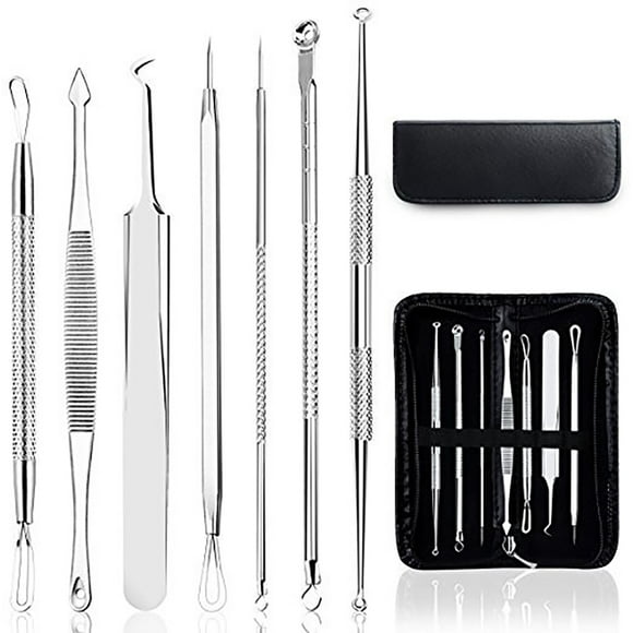 7PCS Blackhead Remover Stainless Steel Acne Extractor Comedone Extractor