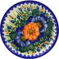thumbnail image 2 of Polish Pottery 7½-inch Dessert Plate (Poppy Trio Theme) Hand Painted in Boleslawiec, Poland + Certificate of Authenticity, 2 of 6