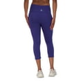 thumbnail image 3 of Reebok Women's and Women's Plus Highrise Everyday Capri Legging with 20" Inseam and Side Pockets, 3 of 4