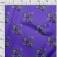 thumbnail image 3 of oneOone Cotton Poplin Purple Fabric Leaves & Clover Quilting Supplies Print Sewing Fabric By The Yard 42 Inch Wide, 3 of 6