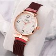 thumbnail image 3 of Resicozy Womens Vintage Watch Dainty Stainless Steel Mesh Quartz Watch Soft Adjustable Resistance and Lightweight for Daily Wear Red, 3 of 3
