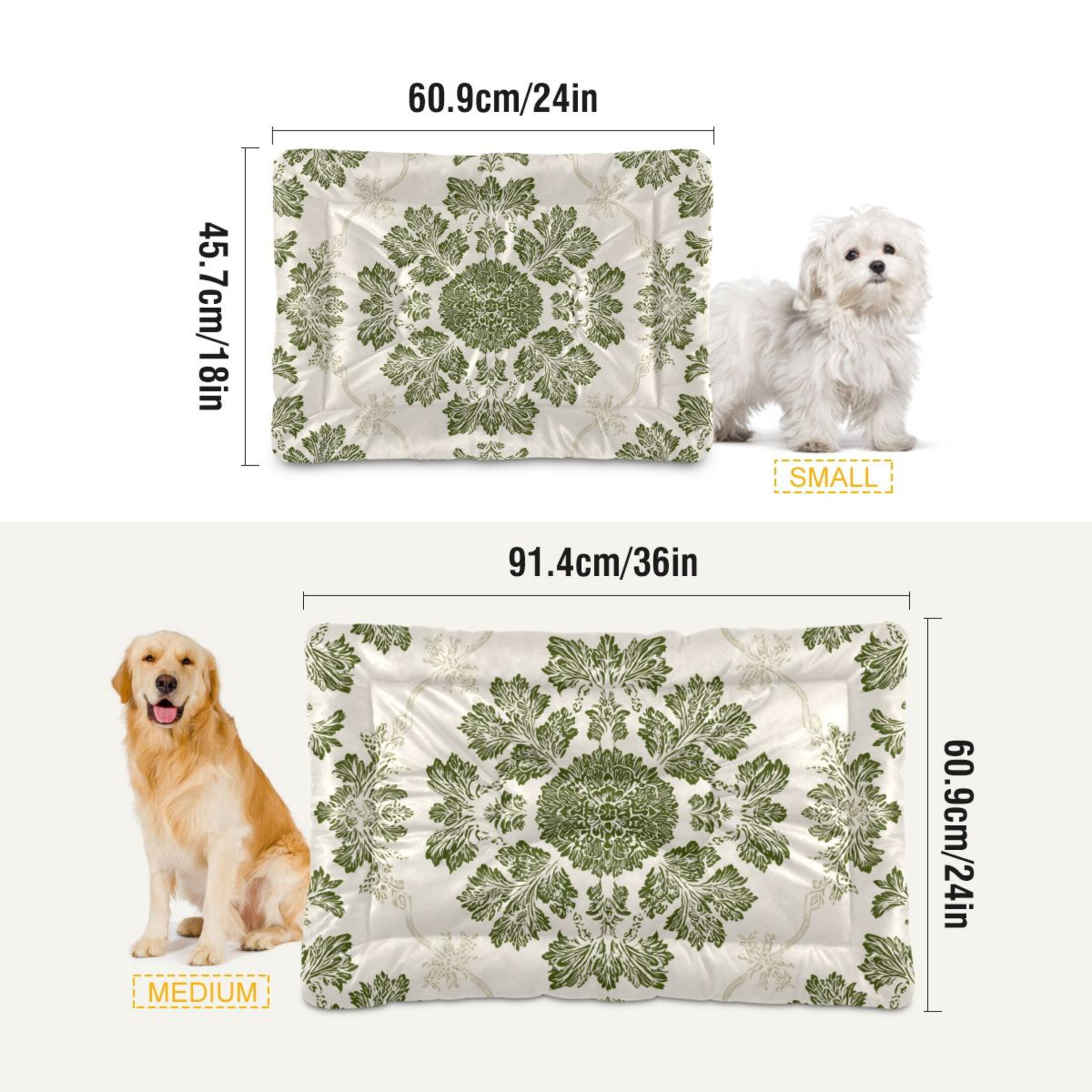 Cozy Mat Pet Bed Indoor Outdoor Warm Soft For Cat Dog Puppy(S/M) Symmetrical Motifs