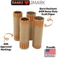 thumbnail image 2 of J Mark Burst Resistant Assorted Preformed Coin Roll Wrappers, MADE IN USA, 80-Count Heavy Duty Cartridge-Style Coin Roller Tubes, Includes J Mark Coin Deposit Slip (20 Each P Q N D), 2 of 6