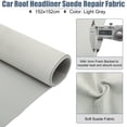 thumbnail image 2 of Suede Headliner Fabric 60" x 60" Foam Backed for Car Truck Aging Broken Faded DIY Repair Light Gray, 2 of 6