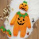 thumbnail image 2 of Disfraces De Halloween Para Bebés , Mono De Manga Larga De Calabaza + 1 * Sombrero Calcetines, 2 of 3