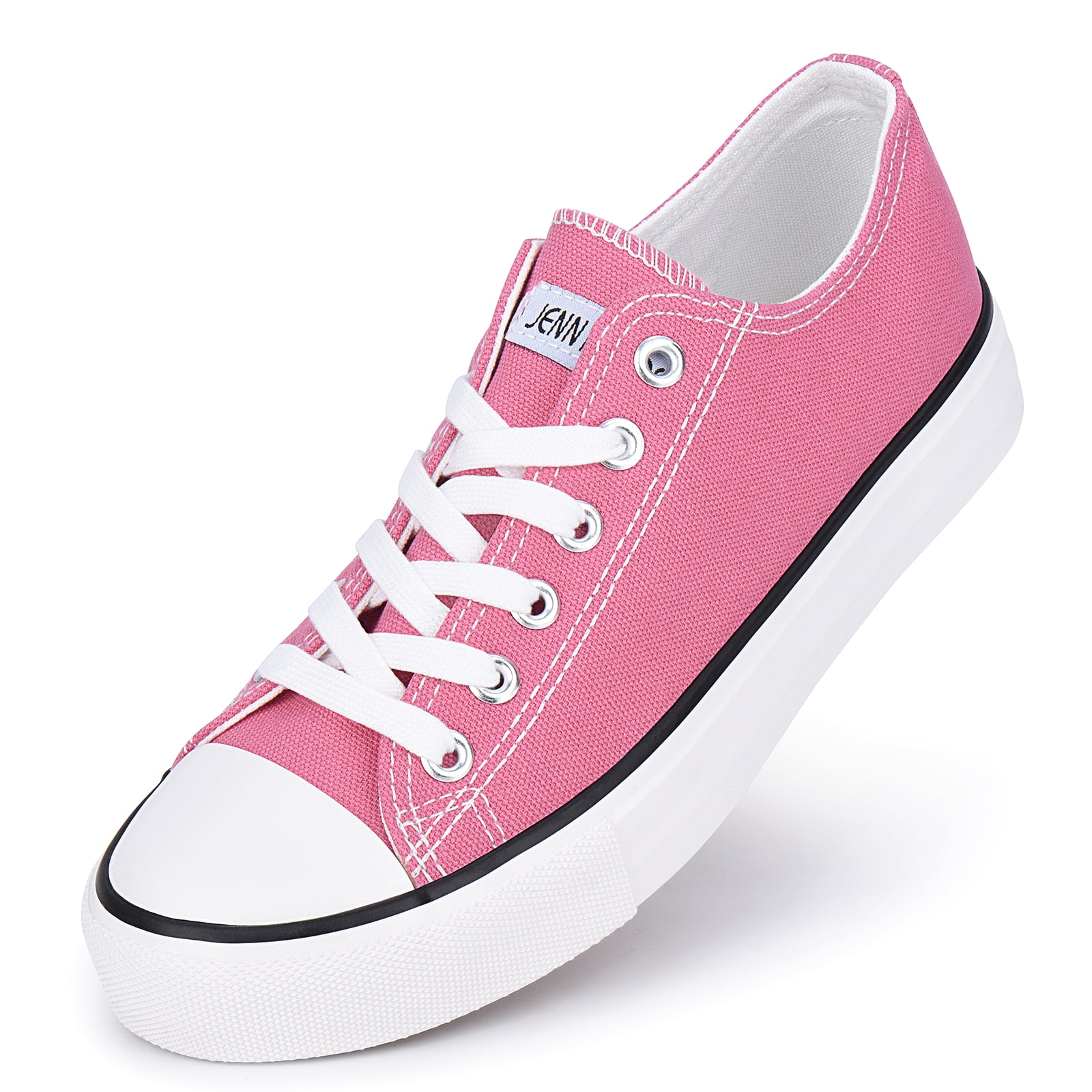 Women's Canvas Shoes Fashion Sneakers Low Top Tennis Shoes Lace up Casual Walking Shoes