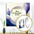 thumbnail image 3 of Designart "Splash of Blue, Gold, and Purple I" Modern Square Mirror For Wall Decor - Large Blue Square Mirror Printed Wall Decor - Modern Square Living Room Mirror, 3 of 5