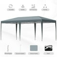 thumbnail image 3 of Outsunny 10' x 20' Pop Up Canopy Tent, Heavy Duty Tents for Parties, Outdoor Instant Gazebo Sun Shade Shelter with Carry Bag, for Catering, Events, Wedding, Backyard BBQ, Gray, 3 of 9