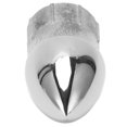 thumbnail image 3 of 2 Pcs Stainless Steel Round Pipe Head Caps for Boat, Fits 22mm/0.87in Tube, 3 of 3