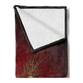 thumbnail image 2 of Christmas Soft Flannel Fleece Throw Blanket, Digitally Composed Xmas Pattern with Snowman with Scarf and Hat Baubles Flakes, Cozy Plush for Indoor and Outdoor Use, 60" x 80", Multicolor, by Ambesonne, 2 of 5