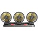 thumbnail image 1 of Admirador Ventilador de coche de 3 cabezales Ventilador de refrigeración portátil para vehículos 2 velocidades Rotación de 360° Bajo nivel de ruido con caja de aromaterapia oculta Placa de número de, 1 of 8