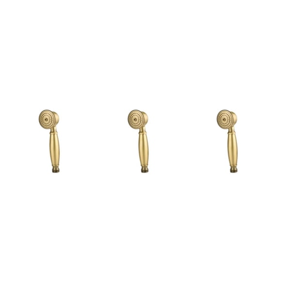 Advancent Cabezal de ducha de mano, portátil, impermeable, montado en la pared, grifo, rociador, resistente al desgaste, duchas de mano, bronce Type1 NO1