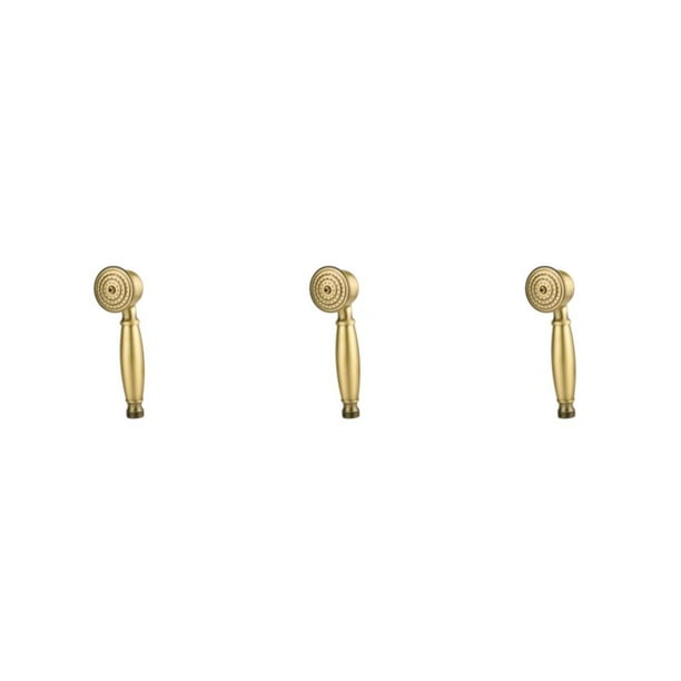 Advancent Cabezal de ducha de mano, portátil, impermeable, montado en la pared, grifo, rociador, resistente al desgaste, duchas de mano, bronce Type1 NO1