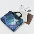 thumbnail image 5 of 16" Laptop Briefcase for Work Travel Laptop Shoulder Bag Carrying Handbag Laptop Case Cute Blue and White Cat, 5 of 8