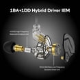 thumbnail image 3 of Auriculares Linsoul KZ ZSN PRO X Dual Driver 1BA+1DD Hybrid, 3 of 9