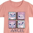 thumbnail image 3 of Disney - Lilo & Stitch - All The Expressions of Angel - Toddler & Youth Girls Short Sleeve Graphic T-Shirt, 3 of 5