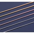thumbnail image 4 of S925 Box Chain Necklace Premium Sterling Silver 18K Yellow White Rose Gold Vermeil, 4 of 8