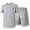 Gray(New), variant on PNTUTB Men's Casual Loose Solid Color Crew Neck Short Sleeve T Shirt with Elastic Waist Drawstring Shorts Set