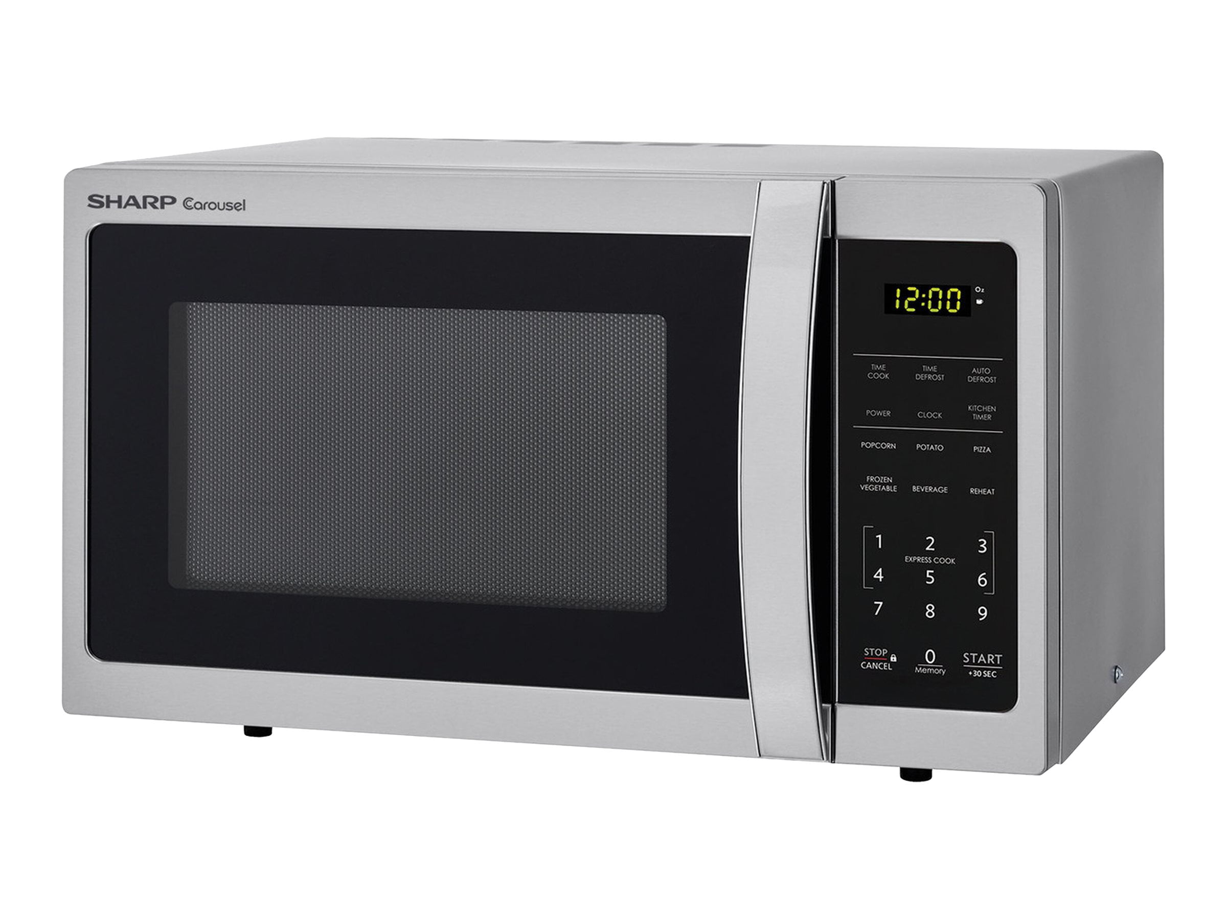 Sharp Carousel SMC0711BS - Microwave oven - freestanding - 0.7 cu. ft