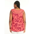 thumbnail image 2 of Terra & Sky Women's Plus Size Macramé Swing Top, Sizes 0X-5X, 2 of 5