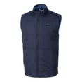 thumbnail image 2 of Men's Cutter & Buck Navy Chicago Bears Big & Tall Stealth Hybrid Windbreaker Full-Zip Vest, 2 of 3