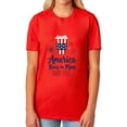 thumbnail image 2 of Patriotic T-Shirt Women's America Runs On Mom Fuel USA Adult Novelty Tee, 2 of 5