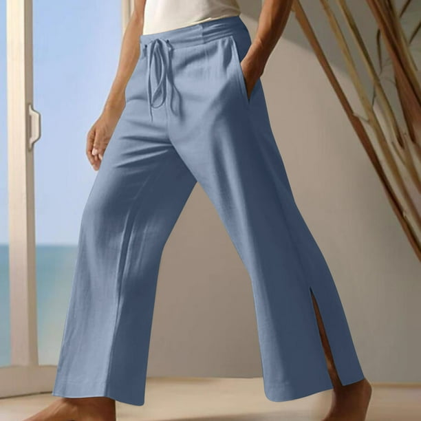 Pantalones largos para hombre, lisos, informales, a la moda, con bolsillos y cintura elástica, pantalones largos para hombre