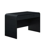 Better Homes & Gardens Juliet Curved Desk with Storage, Black Finish - Walmart.com